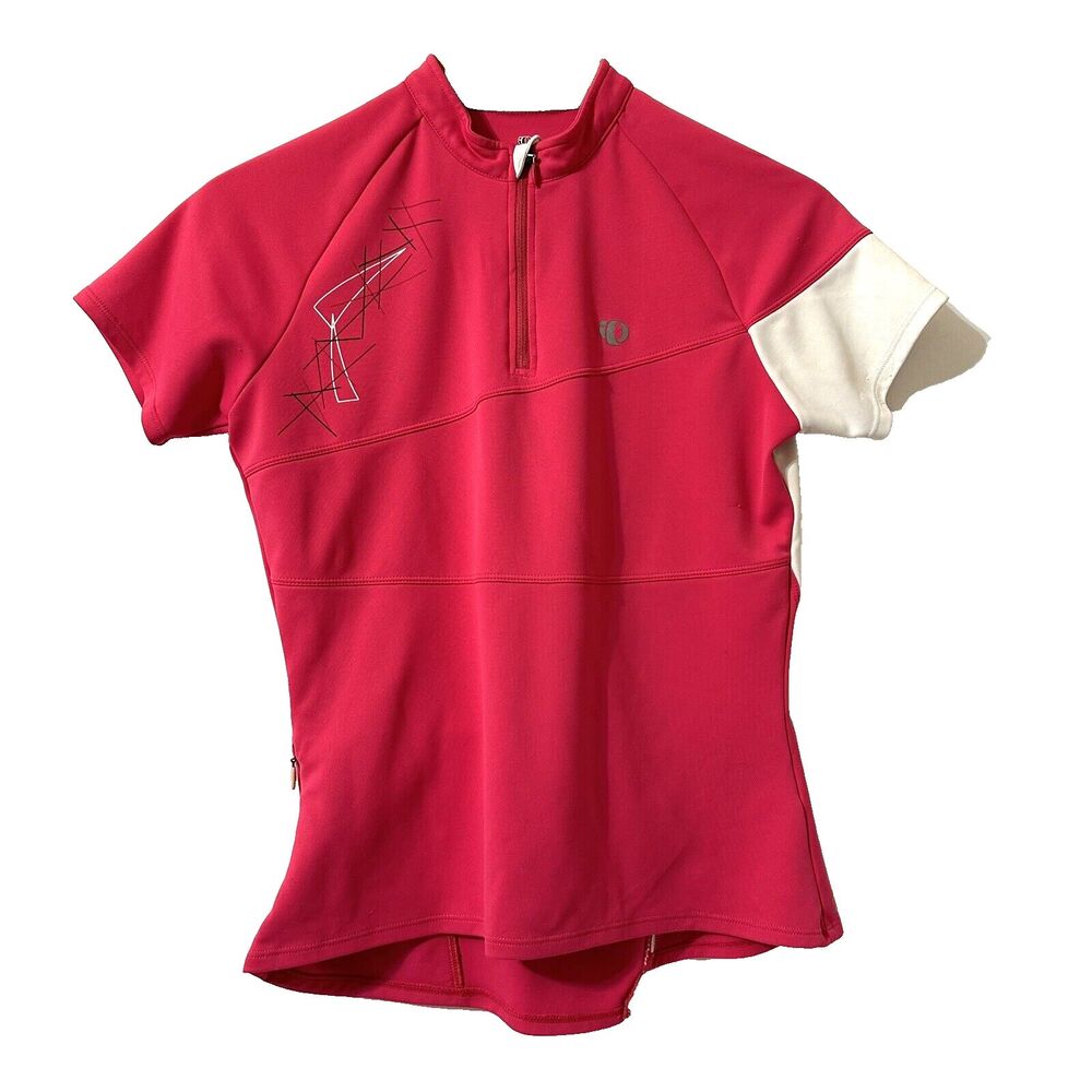 PEARL IZUMI Jersey Women's Pink white Elite Cycling shirt lightweight Pro Medium